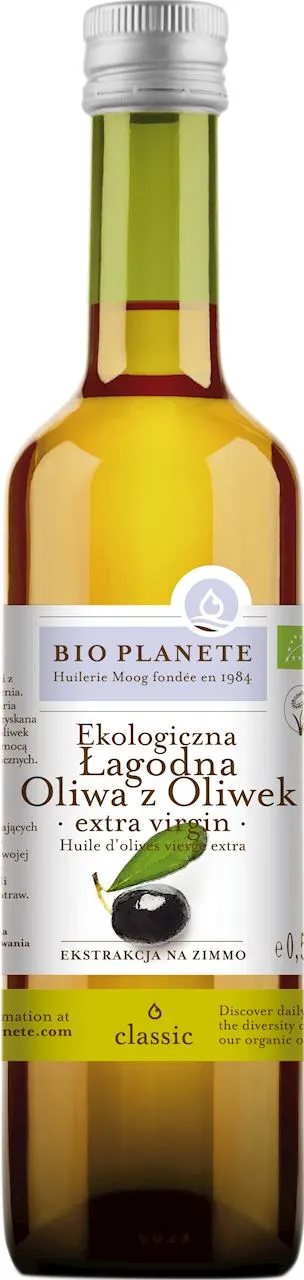 Oliwa z Oliwek Extra Virgin Łagodna BIO 500 ml Bio Planete