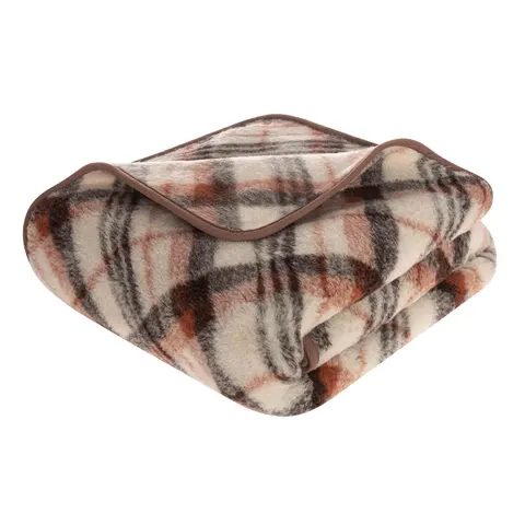Wełniany Koc MERINO KRATKA