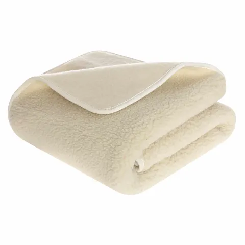 Wełniany Koc MERINO Ecru