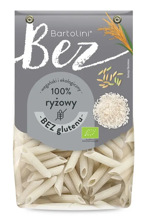 Makaron Ryżowy Penne Bezglutenowy BIO 250 g Bartolini