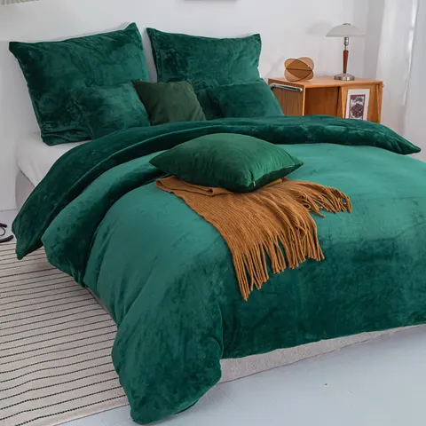 Pościel Polarowa z Mikrofibry COZY Zielony
