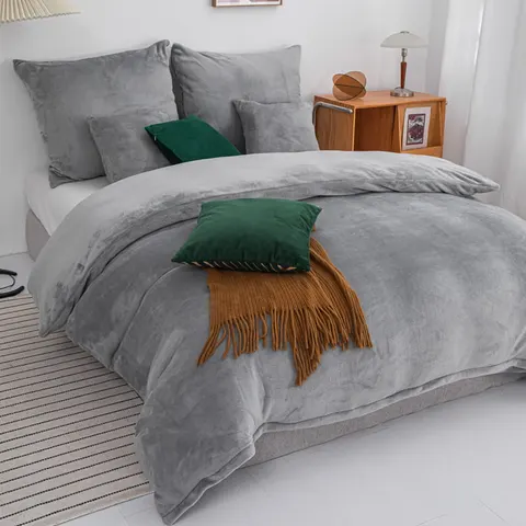 Pościel Polarowa z Mikrofibry COZY Szary