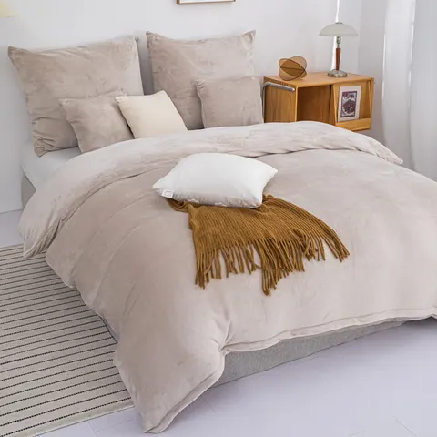 Pościel Polarowa z Mikrofibry COZY Taupe