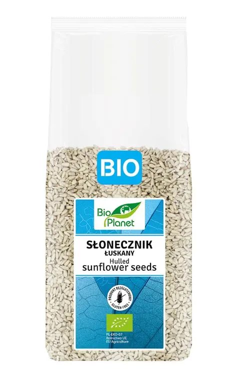 Słonecznik Łuskany Bezglutenowy BIO 800 g Bio Planet