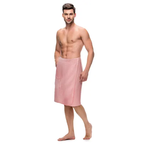 Męski Ręcznik Do Sauny KILT NEW Pudrowy