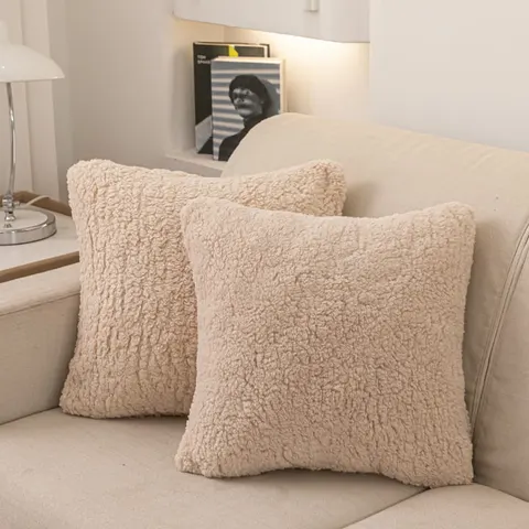 Poszewka z Bukli Baranek Dreamy Boucle Beżowy