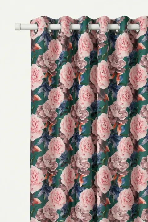 Zasłona Welurowa Dekoracyjna ROSE Dark