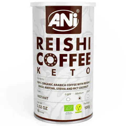 Kawa Rozpuszczalna Reishi Keto BIO 100 g Ani