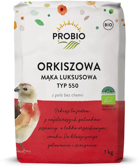 Mąka Orkiszowa Luksusowa Typ 550 BIO 1 kg Probio