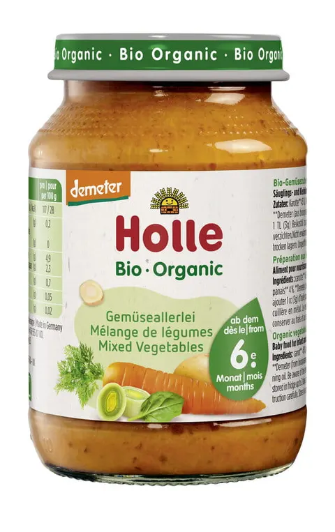 Przecier Warzywny Bezglutenowy od 6 m-ca Demeter BIO 190 g Holle