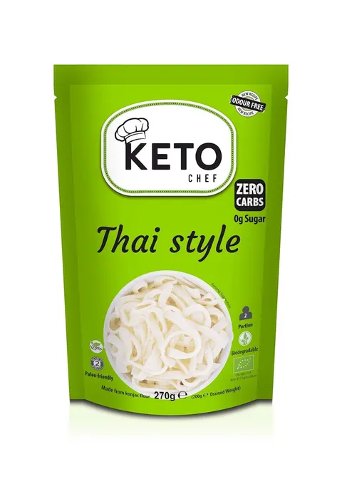 Makaron Konjac Thai Style Bezglutenowy BIO 270 g Keto Chef