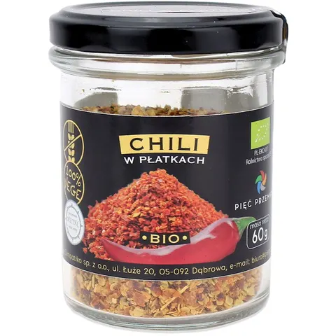 Chili Płatki Bezglutenowe BIO 60 g Pięć Przemian