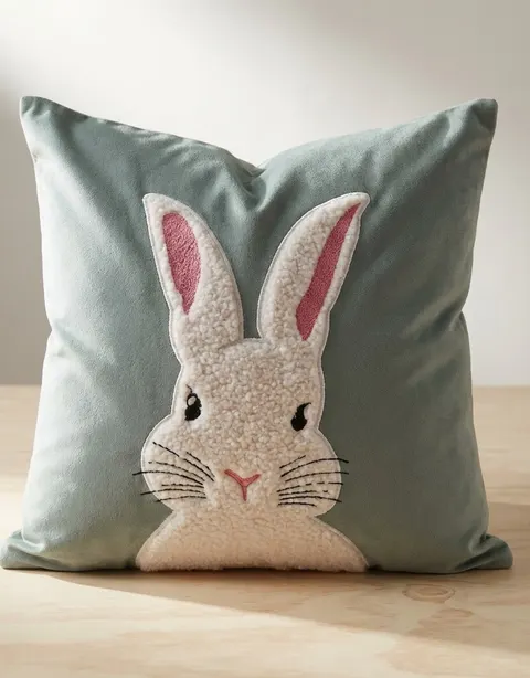 Świąteczna Poszewka BUNNY Szałwiowy