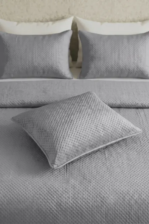 Poszewka Velvet do Narzuty MAYA Szara