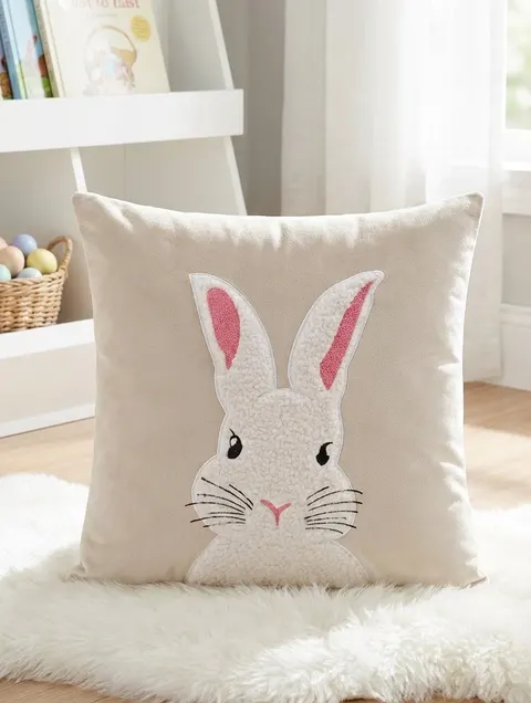 Świąteczna Poszewka BUNNY Beżowy
