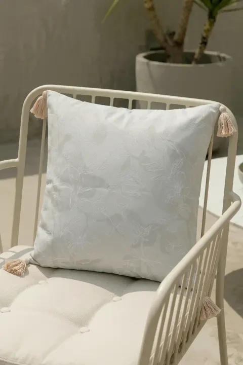 Poszewka Ogrodowa GAIA Beige Flower Beżowy