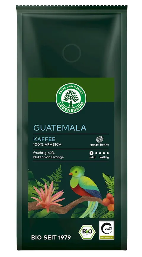 Kawa Ziarnista Arabica 100% Gwatemala BIO 250 g Lebensbaum
