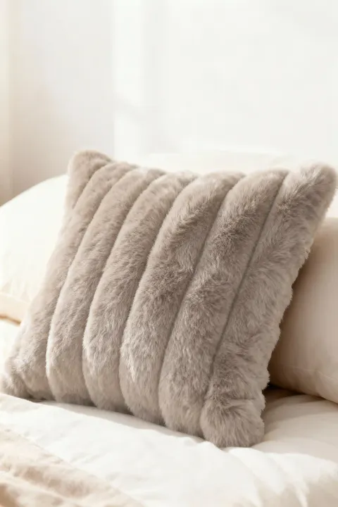 Poszewka Futrzana BUNNY Taupe