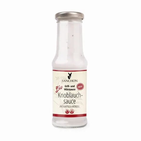 Sos Czosnkowy Bezglutenowy BIO 210 ml Sanchon