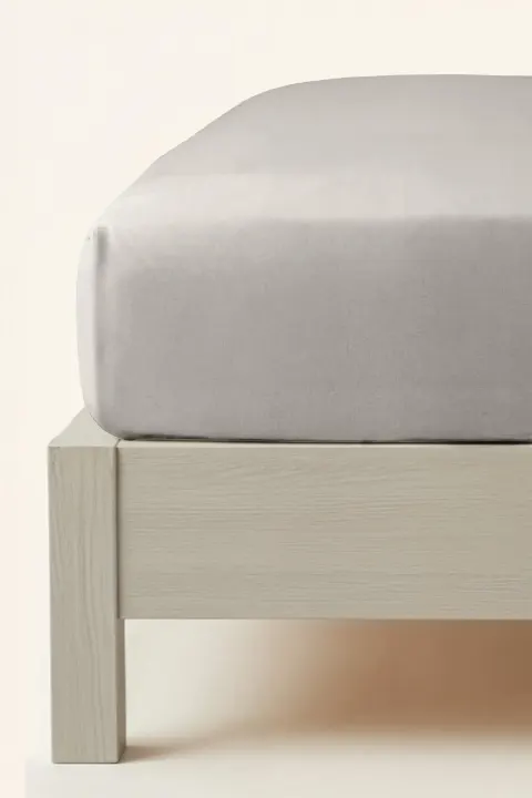 Prześcieradło Flanelowe Z Gumką + 30 cm Taupe