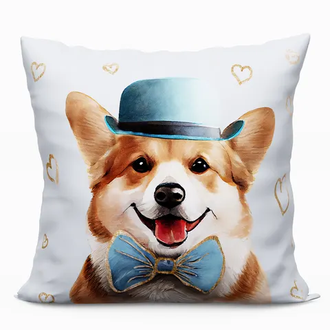 Poduszka Dekoracyjna z Mikrofibry CORGI