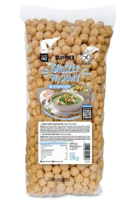 Groszek Ptysiowy Bez Dodatku Cukrów Bezglutenowy 170 g Glutenex