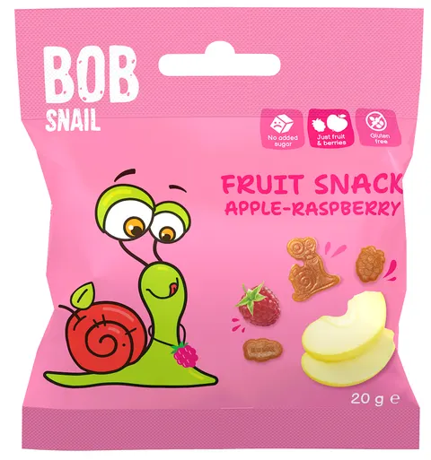 Żelki Jabłko - Malina bez Żelatyny Bezglutenowe 20 g Bob Snail