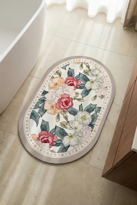 Dywanik Uniwersalny Dekoracyjny FLORAL Light