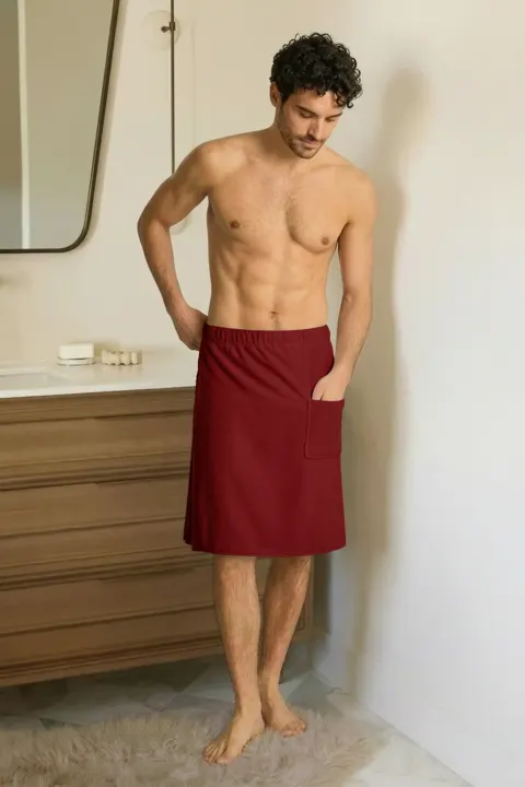 Kilt Męski Ręcznik do Sauny SPA ACTIVE Czerwony