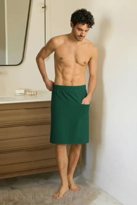 Kilt Męski Ręcznik do Sauny SPA ACTIVE Zielony
