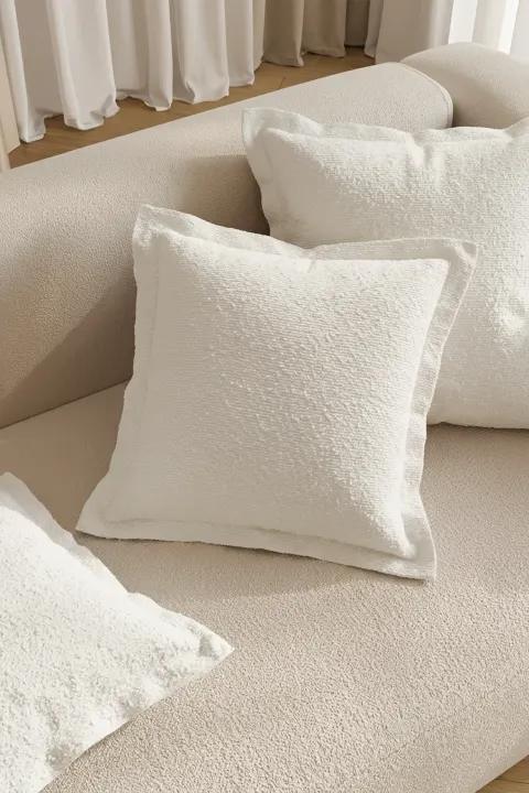 Poszewka Dreamy Boucle Kremowy