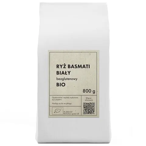 Ryż Basmati Biały Bezglutenowy BIO 800 g The Planet