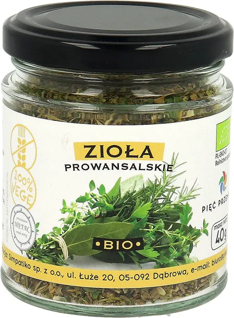 Zioła Prowansalskie Bezglutenowe BIO 40 g Pięć Przemian