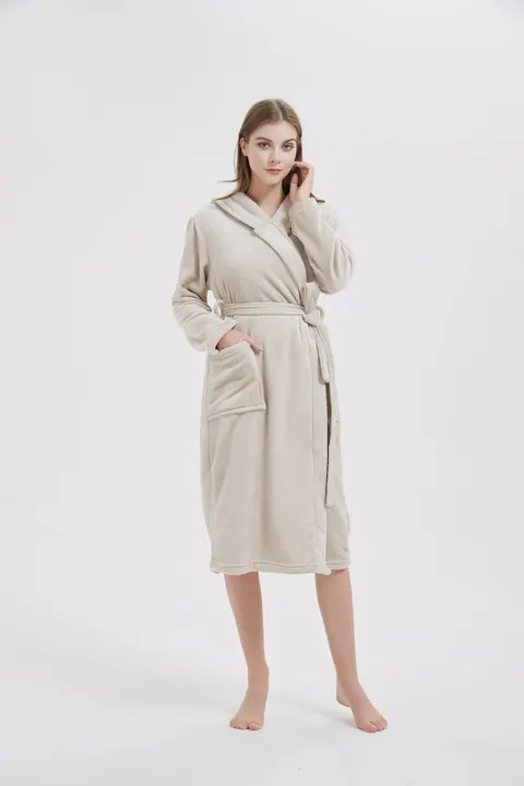 Szlafrok 2XL/3XL - OUTLET Beżowy