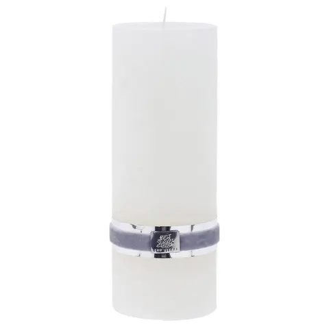 Świeca Rustic pillar Lene Bjerre white 20cm