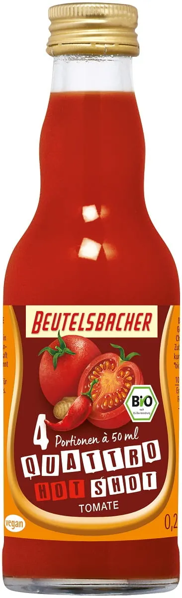 Shot Pomidorowy Pikantny BIO 200 ml Beautelsbacher