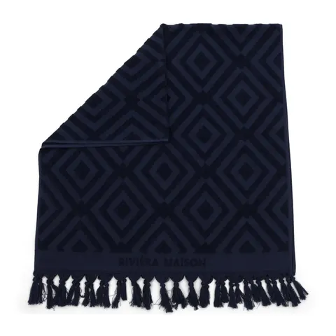 Ręcznik kąpielowy RM Chic Riviera Maison Dark blue 140x70