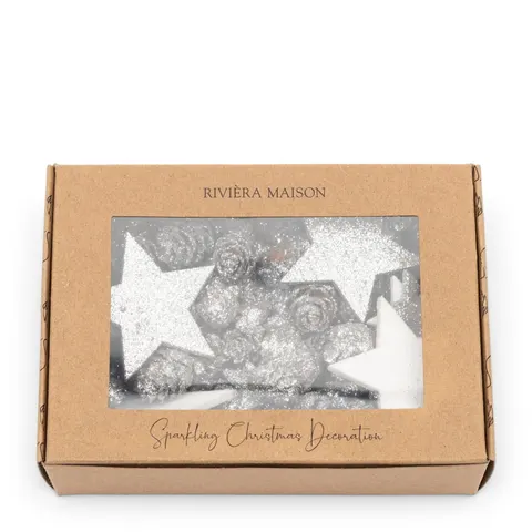 Ozdoba Sparkling Christmas Deco Silver Riviera Maison