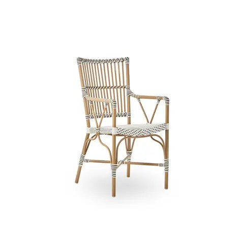 Fotel Monique Exterior Sika Design white w/ chappuchino dot
