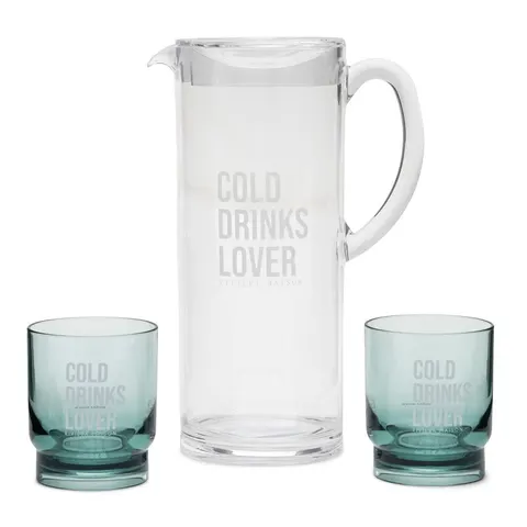 Dzbanek i szklanki Cold Drinks Lovers Riviera Maison zestaw
