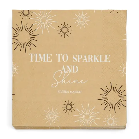 Papierowe serwetki Time to Sparkle Riviera Maison