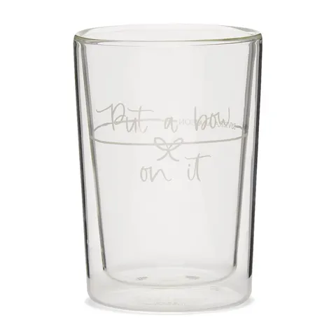 Szklanka Put a Bow on it Double Wall Glass M Riviera Maison