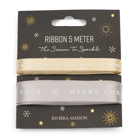 Wstążki ozdobne Merry Christmas Riviera Maison - 5m