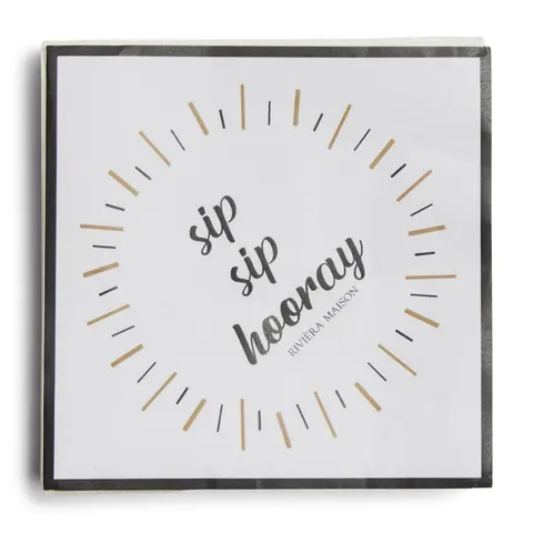 Papierowe serwetki Sip Hooray Riviera Maison
