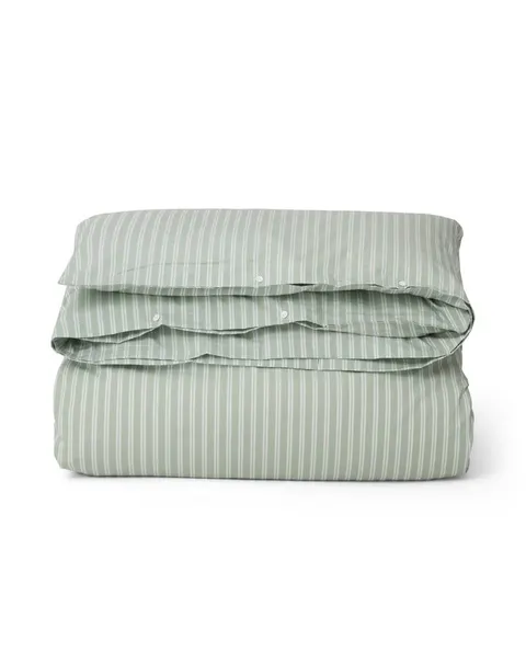 Poszwa Green/White Striped Cotton Poplin Lexington 150x210