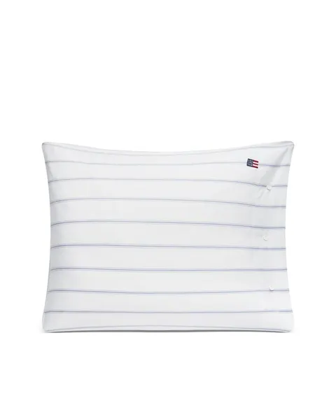 Poszewka na poduszkę White/Blue Striped Lyocell/Cotton Lexington 50x60