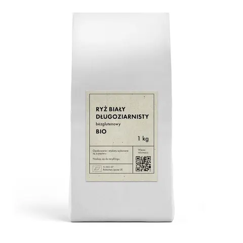 Ryż Biały Długoziarnisty Bezglutenowy BIO 1 kg The Planet
