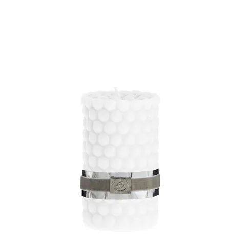 Świeca Dotsie pillar Lene Bjerre white 12,5cm