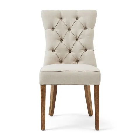 Krzesło Dinner Chair Balmoral, Flanders Flax, Oxford Weave Riviera Maison