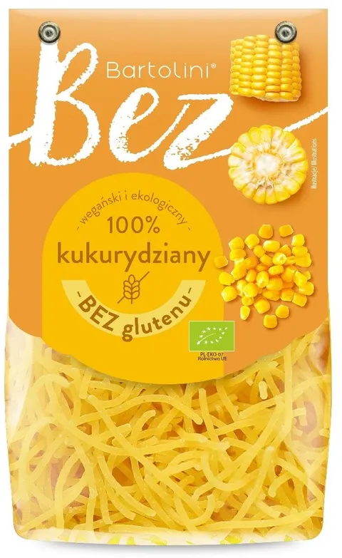 Makaron Kukurydziany Krajanka Bezglutenowy BIO 250 g Bartolini